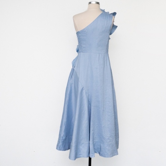 Aje. Adelia Ruffle Midi Dress. - Picture 3 of 15